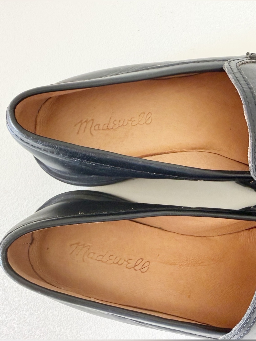 Madewell Shoes The Bradley Leather Lug Sole Penny Loafers Preppy Chic Black 7.5 - Picture 10 of 16